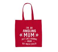 I'M An Pesca Mum - Borsa Tote IN Tela - Attrezzatura Gear Mamma Giorno Pescatore