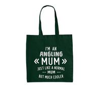 I'M An Pesca Mum - Borsa Tote IN Tela - Attrezzatura Gear Mamma Giorno Pescatore