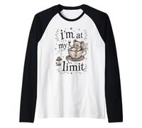 Im At My Limit - Tazza da tè Divertente con Citazione sarcastica Maglia con Maniche Raglan