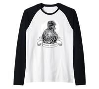 I'm Back Bitches Divertente Dinosauro Raptor Gesù Cristo Meme Maglia con Maniche Raglan