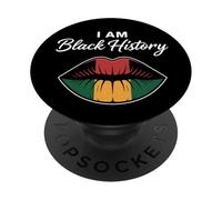 I'm Black History Panafricano Pride Labbra PopSockets PopGrip Adesivo