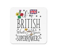 I'M Britannico Cosa C'È Your Superpower Frigo Magnete Bretagna Bandiera Funny