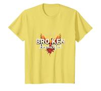 Im Broken: da Rotto a Bella Phoenix Rising Art Maglietta, Bambini, Limone, 12 Anni