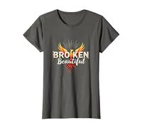 Im Broken: da Rotto a Bella Phoenix Rising Art Maglietta, Donna, Asfalto, 3XL