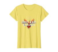 Im Broken: da Rotto a Bella Phoenix Rising Art Maglietta, Donna, Limone, M