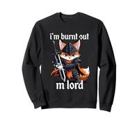 I'm Burnt out M'Lord Fox Knight Black Armatura Spada Elmo Felpa