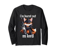 I'm Burnt out M'Lord Fox Knight Black Armatura Spada Elmo Maglia a Manica