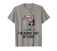 Im Burnt out MLord Funny Knight Frog Meme Boys Men Sarcastic Maglietta