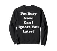 I'm Busy Now Can I Ignore You Later Funny Saying Felpa
