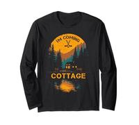 I'm Coming to The Cottage Astratto Grafica Unica Maglia a Manica