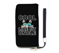 I'm Cool Like My Uncle, portafoglio sottile da donna, pochette da polso, porta carte di credito, Stile:, 20x10.5cm