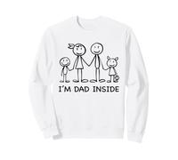 I'm Dad Inside Funny Dad Felpa