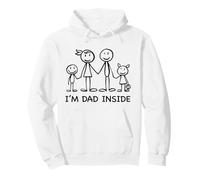 I'm Dad Inside Funny Dad Felpa con Cappuccio