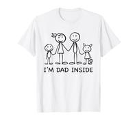 I'm Dad Inside Funny Dad Maglietta