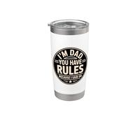 I'm Dad You Have Rules Because I Said So Bicchiere termico in acciaio inox doppia parete