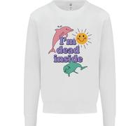 I'M Dead Inside Delfini Sunrise Bambini Felpa Maglione