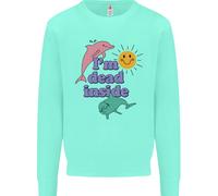 I'M Dead Inside Delfini Sunrise Bambini Felpa Maglione