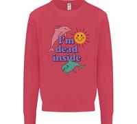 I'M Dead Inside Delfini Sunrise Bambini Felpa Maglione