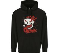 I'M Dead Inside Teschio Emo Gotico Bambini Felpa con Cappuccio