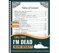 I'm Dead Now What?: Everything They’ll Need to Know If I Die-My Accounts, Belongings, and Last Requests