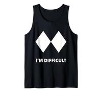 I'm Difficult Double Black Diamond Sci Snowboard Canotta