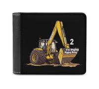 I'm Digging Being - Portafoglio a due ante in pelle PU, sottile, per donne e uomini, idea regalo, Stile:, Taglia unica