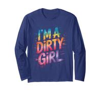 I'm Dirty Girl Muddy Run Muddy Queen Mudding ATV UTV Maglia a Manica