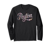 I'm Doing First Name Peyton Personalizzato Ragazza Festa Mamma Maglia a Manica