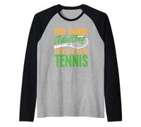 I'm Done Adulting Giochiamo a Tennis Player Maglia con Maniche Raglan