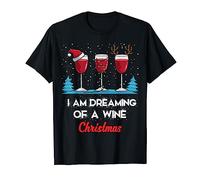 I'm Dreaming Of A Wine Christmas Funny Wine Lover Christmas Maglietta