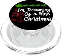 I'm Dreaming of a Wine Christmas: Funny Wine Lover Design PopSockets PopGrip per MagSafe