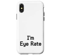 Im Eye Rate Divertente Optometria Scherzo Per Gli Occhi Medici Custodia per iPhone X/XS