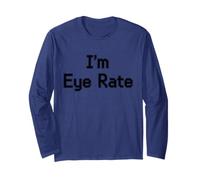 Im Eye Rate Divertente Optometria Scherzo per Gli Occhi Medici Maglia a Manica