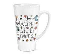 I'M Fatto Adulting Let's Essere Fate 483ml Grande Latte Tazza - Funny Scherzo