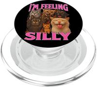 I'm Feeling Silly Cats Cute Vintage Bootleg Hilarous Kitty PopSockets PopGrip per MagSafe