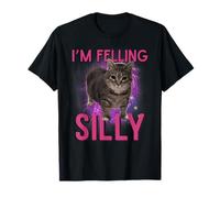 I'm Feeling Silly Funny Oia Cat Meme Maglietta
