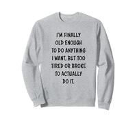 I'm Finally Old Enough To Do Anything, But Too Tired & Broke Felpa