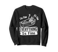 I'm Fine It's Fine Everything Is Fine Scheletro Gotico Felpa