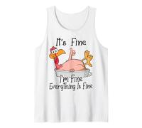Im Fine It's Fine Funny Turkey, My Thanksgiving Is Okey Canotta