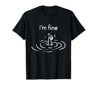 I'm Fine Thumbs Up Sarcastico Umorismo Maglietta