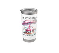 Im Flocking Retired Not My Problem Anymore Flamingo Drinking Bicchiere termico in acciaio inox doppia parete