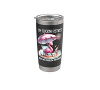 Im Flocking Retired Not My Problem Women Flamingo Retirement Bicchiere termico in acciaio inox doppia parete