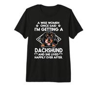 I'm Getting A Dachshund Funny Dog Mom Puppy Lovers Maglietta Premium