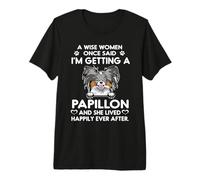 I'm Getting A Papillon Funny Dog Mom Puppy Lovers Maglietta Premium