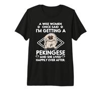 I'm Getting A Pekingese Funny Dog Mom Puppy Lovers Maglietta Premium