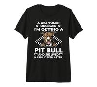 I'm Getting A Pit Bull Funny Dog Mom Puppy Lovers Maglietta Premium