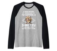 I'm Getting A Shih Tzu Funny Dog Mom Puppy Lovers Maglia con Maniche Raglan