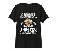 I'm Getting A Shih Tzu Funny Dog Mom Puppy Lovers Maglietta Premium