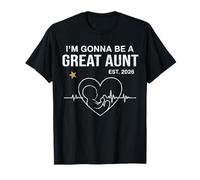I'm Going be a Great Aunt EST 2026 Fathers Day Vintage Women Maglietta