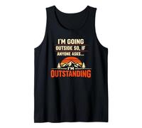 I'm Going Outside If Asked I'm Outstanding Dad Joke Humor Canotta